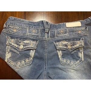 Vanity Premium Collection Women's Jeans‎ 30W Blue Medium Wash Distressed Denim